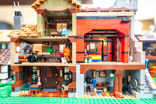 Lego toys in action