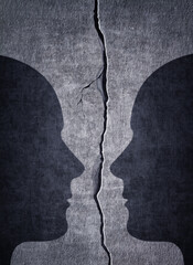 Duality and Division Two Silhouettes Divided