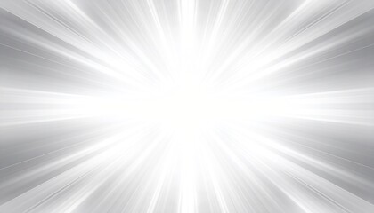 Fototapeta premium Bright White Light Bursting From Center Against Gray Symmetrical Background