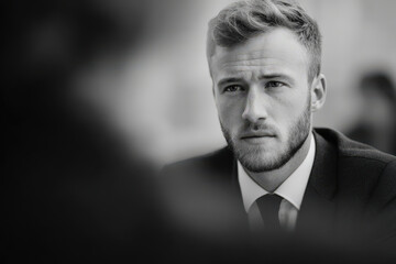 minimalist photograph lawyer presenting clarity and professionalism in structuring legal case