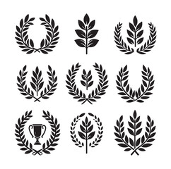 Victory and Honor Laurel Wreath Icons