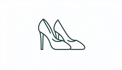 Outline drawing of high heels (1)