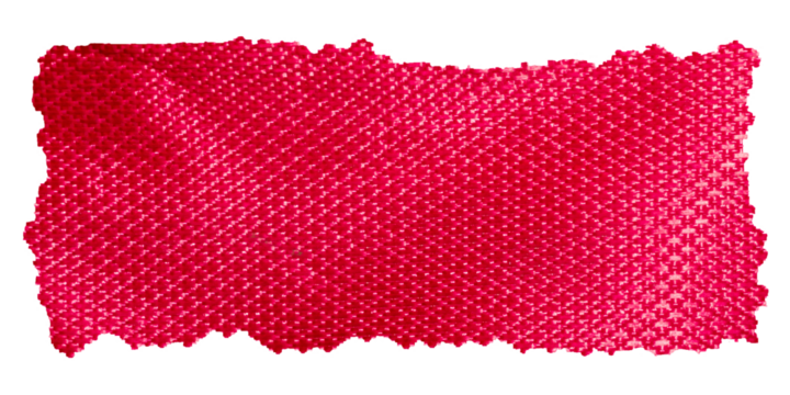 Red Linen Fabric with Torn Edges, High Resolution Textile Texture Elements for Digital Design and Background Use.