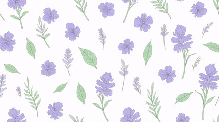 Fototapeta premium seamless floral pattern