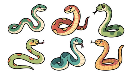 Naklejka premium snake clip art