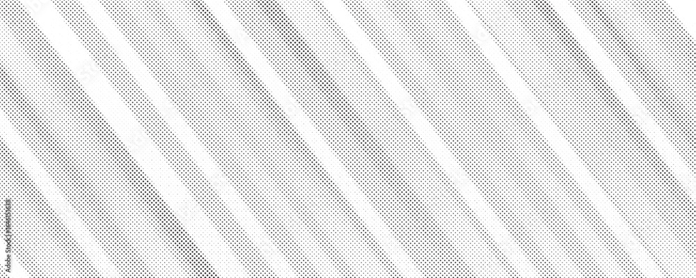 Poster dotted halftone diagonal texture. fading polka dot gradient background. repeating dots gradation pat