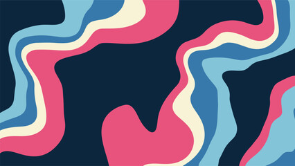 Retro Background, Paper Cut Style, Organic Shapes, Vector Wallpaper.