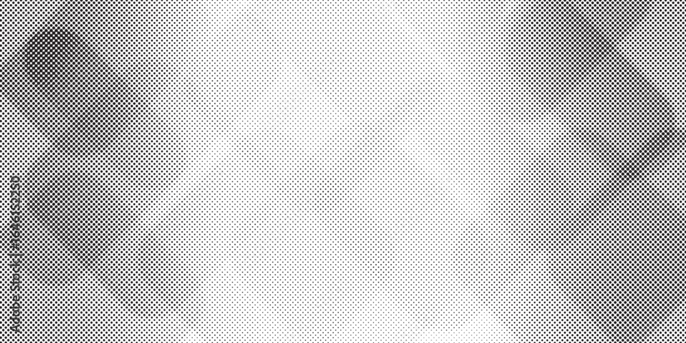Poster halftone dots background grunge grain noise texture. vector abstract pattern for comics background.