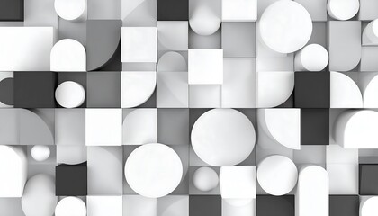 Geometric Shapes Abstract Background.