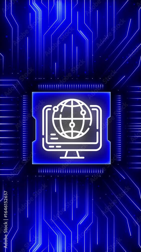 Poster glowing computing network reflective surface with a dark, misty background. exploring cloud technolo