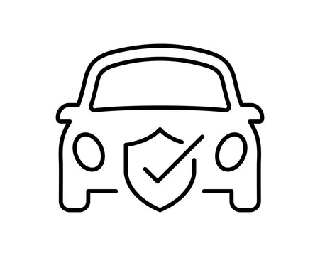 Fototapeta Car and Insurance icon