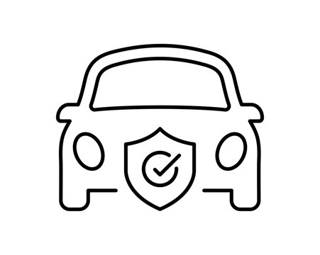 Fototapeta Car and Insurance icon