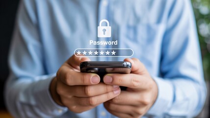 Secure mobile password login for phone app data protection