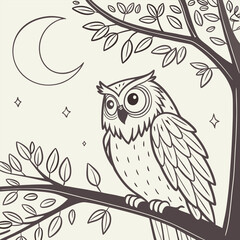 Obraz premium Owl bird in flying pose isolated