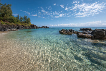 Fototapeta premium experience enchanting allure of hawaii with its breathtaking coral reefs and pristine beaches