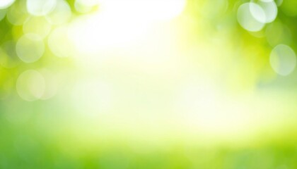 Soft Blurred Green And Cream Background With Light Diffusion And Smooth Blend