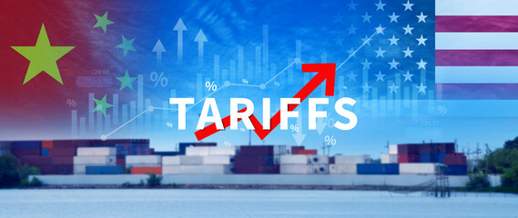 Trade war policy United States with China, United States tariffs government import tariff China,...