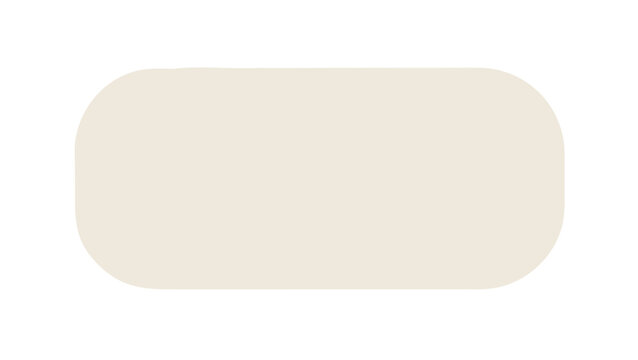 A pale cream colored rounded rectangle with smooth edges and a uniform fill on a white background canvas