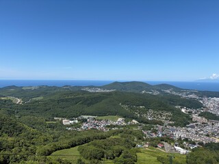 Obraz premium 小樽市内の天狗山展望台