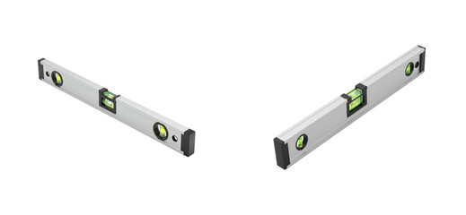 Measuring precision leveling tools in construction workshop setting product construction accuracy. Set cut out PNG