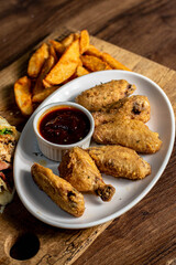 fried chicken nuggets