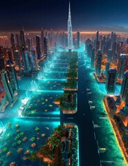 A mesmerizing double exposure aerial photograph an