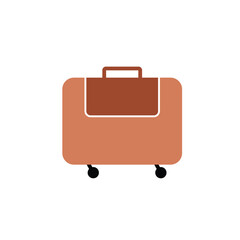 stylish bag suitcase in fill icon