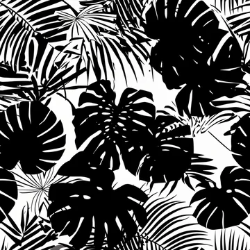Gobo texture shadows overlapping tropical leaf shapes