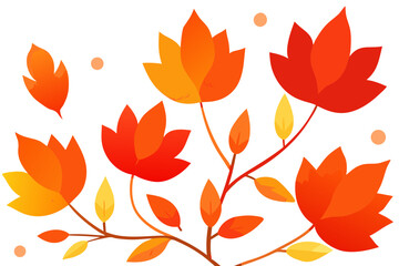 autumn leaves seamless pattern