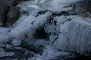waterfall in winter