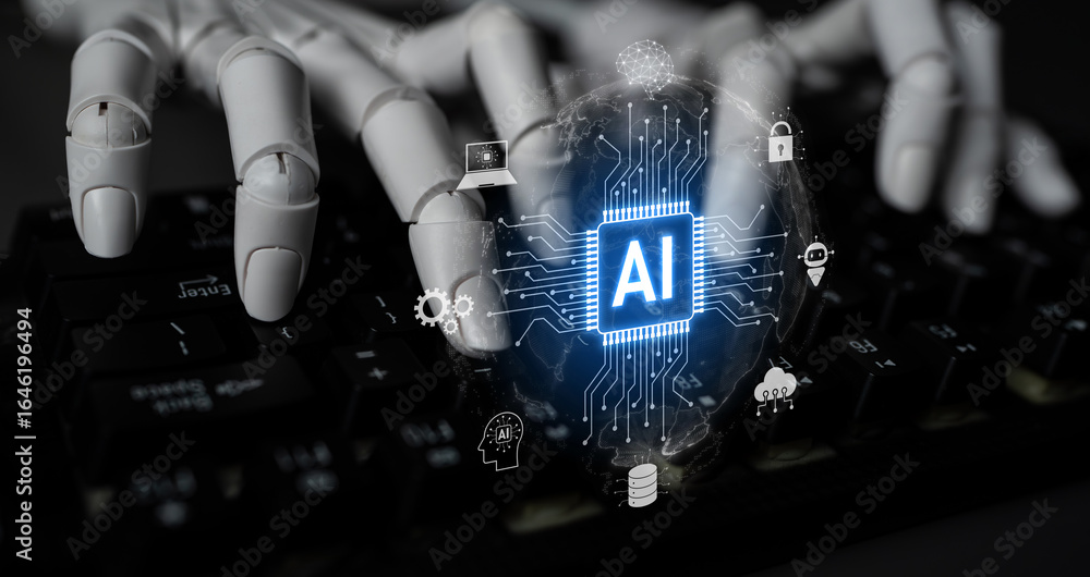 Poster ai drives global digital transformation by connecting cloud, robotics, machine learning, and data sy