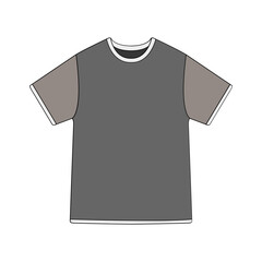 Naklejka premium Showcase your brand with this modern graphic t-shirt design, perfect for apparel mockups and fashion concepts, offering clean lines and versatile appeal for any project.