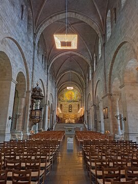 Interior of the Lund Cathedral (Lunds Domkyrka) in Lund, Sweden