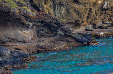 blue sea and rocks