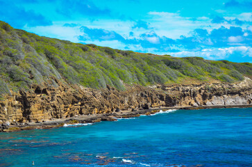 view of the coast of the sea