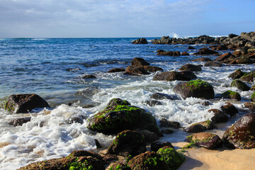 rocks and sea