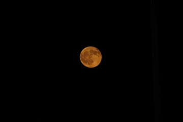 Orange moon over Bowman Gray Stadium