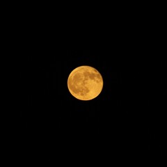 Orange moon over Bowman Gray Stadium