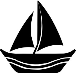 Ship icon.ship sail icon sign vector,ship vector silhouette logo design on white background,ruise ship silhouette icons set side, front, back, and top views vector art illustration