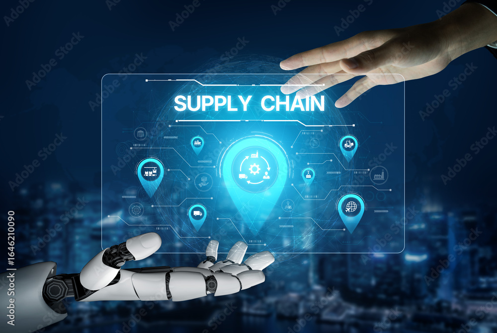 Poster ai optimizes supply chain operations through smart logistics, automated tracking, and real-time deli