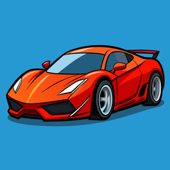 sports car racing vector illustration 
