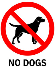no dogs sign