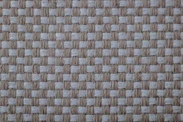 Close-Up of Woven Outdoor Patio Cushion Fabric | Durable Checkerboard Texture