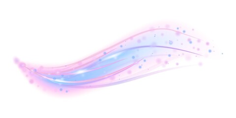 Neon glowing wave light background, set of neon colorful  wave background