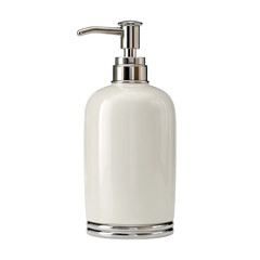 Obraz premium Cream-colored ceramic pump dispenser