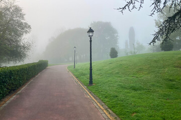 West Park in Oviedo, Spain, is a spacious urban green area offering walking paths, lush lawns and...