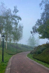 West Park in Oviedo, Spain, is a spacious urban green area offering walking paths, lush lawns and...