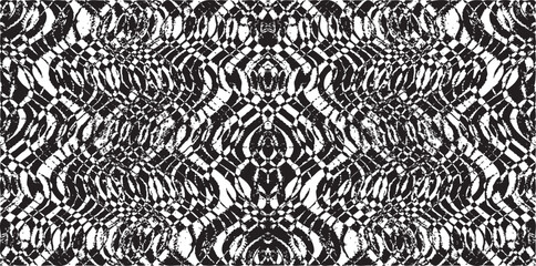 Swirled and curled stripes and brush strokes texture. Marble or acrylic atrwork imitation. Cool and swirly background. Abstract vector illustration. Black isolated on white. EPS10 