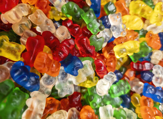 Colorful gummy bears