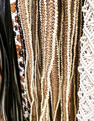 Colorful handmade belts
